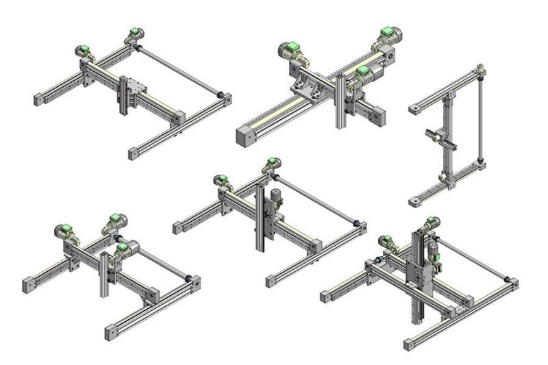 Guias Lineares Motorizadas de 3 Eixos