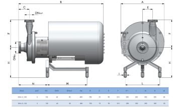 DEA.C - BOMBA CENTRIFUGA E SANITARIA - DIMENSÕES 100-125 (2)