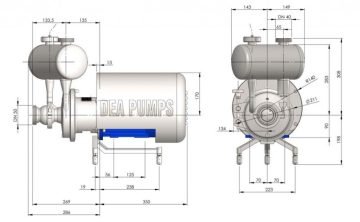 DEA.CA - Bomba Centrífuga de Auto-Escorvamento - DIMENSÕES 2